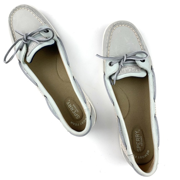 Sperry Angelfish Gray Mesh Topsides Boat Shoes - Picture 7 of 12